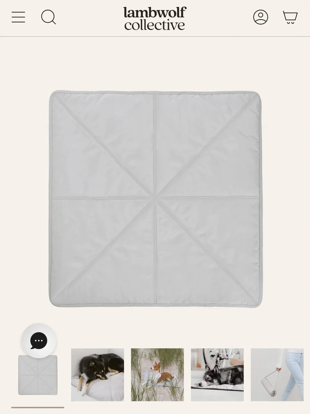 Lambwolf ORII ultra lightweight travel mat - size Small